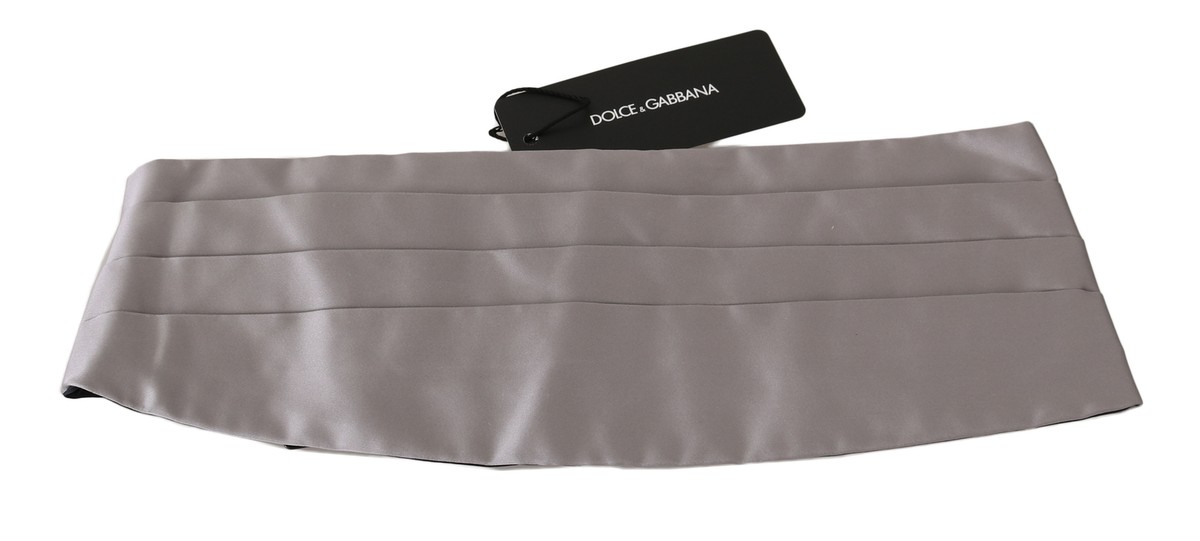 ベルト Dolce&Gabbana Silk Satin Cummerbund DOLCE & GABBANA Cummerbund White Men Waist Belt 100% Silk s