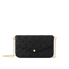 LOUIS VUITTON FELICIE POCHETTE BLACK M82477 M...