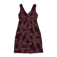Anthropologie Women Mouilinette Soeurs Ariana Burgundy Pink Lace Dress 4