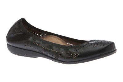 ABEO SYSTEM TAMRA Ballet Flats Neutral Support Orthotic Black 