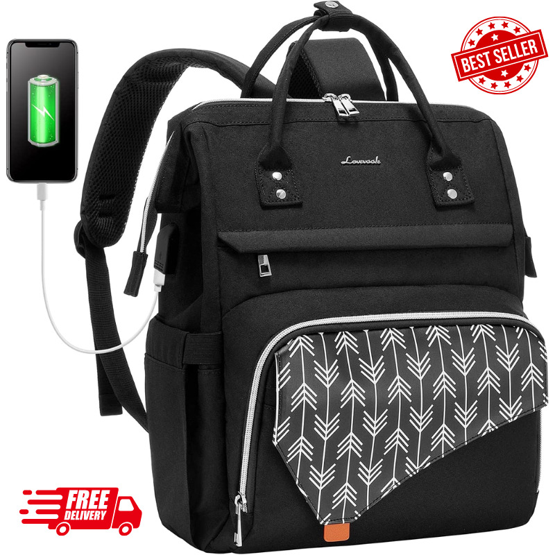 Laptop Backpack For Women15.6 Inch Work School Travel Bag Computer Bags Teacher