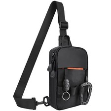 Mens Sling Bag, YKK Zippers Small Crossbody Bag for Hiking Travel Work, Water...