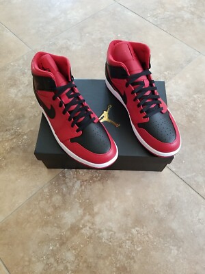 Nike Air Jordan 1 Mid Reverse Bred Mens Size 13 Nike Air Jordan 1 Mid  main image 2