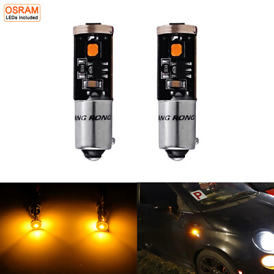 2 Stück Gelb H 21W BAY9s 3 SMDs Standlicht Blinker Rückfahrlicht Bremslicht