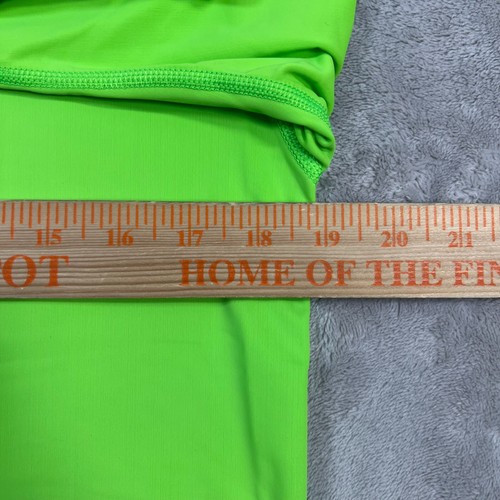 Billabong Hawaii Rash Guard Kids Size 14 Bright Green Active Loose Fit UPF 50 - Picture 9 of 13