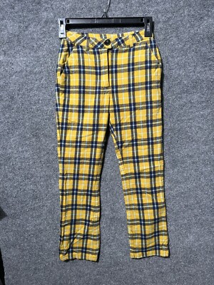 Unif Express Yourself Womens Mid Rise Casual Work Pants Yellow