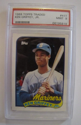 1989 Topps Traded Ken Griffey Jr #41T Rookie Card PSA 9 Mint