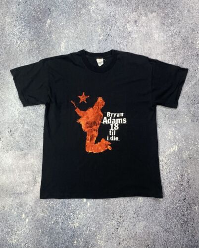 vtg Bryan Adams 18 til i die 1996 tour MEN XL SIZE