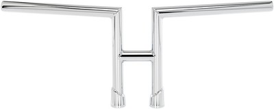 Biltwell Inc. 1in. H2 Slotted Handlebar - Chrome - 6202-1056