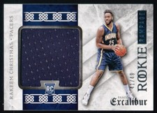 2015-16 PANINI EXCALIBUR RAKEEM CHRISTMAS ROOKIE RAMPAGE PLAYER-WORN JERSEY