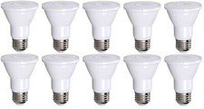 10 Pack PAR20 LED Bulb 75W Replacement, Bioluz LED Spot Light Bulb, 3000K Sof...