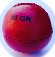 5er Set Schlagball/ Wurfball aus Leder 80 - 90g  "NEW"