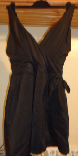 SONNET SHORES SOLID BLACK ONE PIECE FULL COVERAGE SWIMSUIT NWT $84 SZ 16W - Picture 2 of 9
