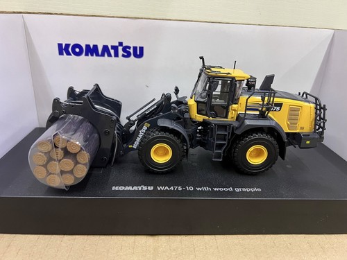 UH 1/50 Komatsu WA475-10 collegamento utensile con presa di tronchi modello pressofuso giocattolo 8165 - Foto 1 di 7