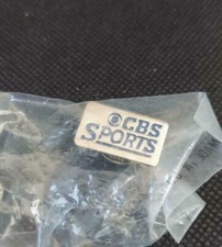 CBS SPORTS Small Blue/Silver Pin Sealed Basketball Football Hockey MLB OOP