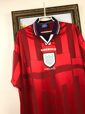 England Football 1997 Away Shirt Jersey Umbro World Cup Soccer