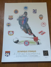 rare affiche numeroté 0510 )) OL LYON V SLOVAN LIBEREC Coupe UEFA 2001/2002