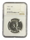 1957 Franklin Half Dollar 50C PROOF NGC PF 68