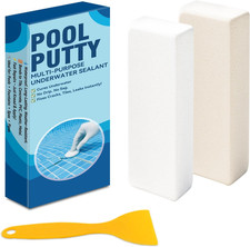 2-Part Pool Putty Underwater Repair Epoxy for Leaks Cracks Tile Concrete 4oz