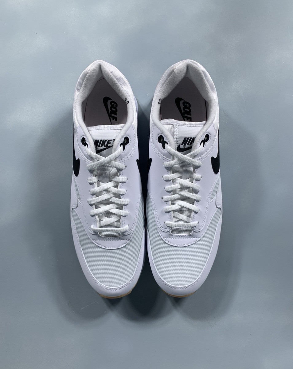 Nike Air Max 1 '86 OG Golf Shoes White Black Gum FN0697-100 Men's