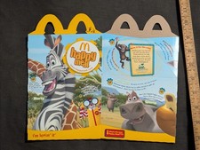 Vintage Collectors Madagascar movie McDonald's Happy meal box