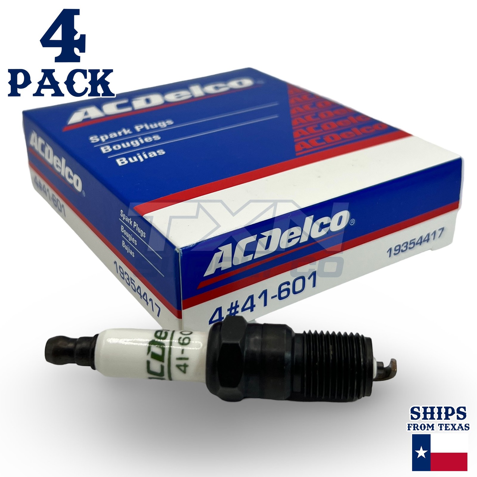 4 Pack Genuine GM ACDelco Spark Plugs 41-601