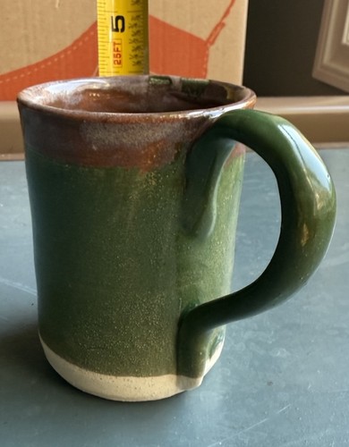Studio Art Pottery Coffee Mug Tea Coffee Cup Hand Painted Glazed - Picture 2 of 6