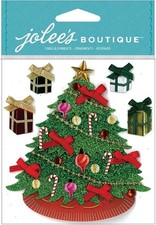 Classic Christmas Tree, 3D scrapbook sticker - Jolees 20368