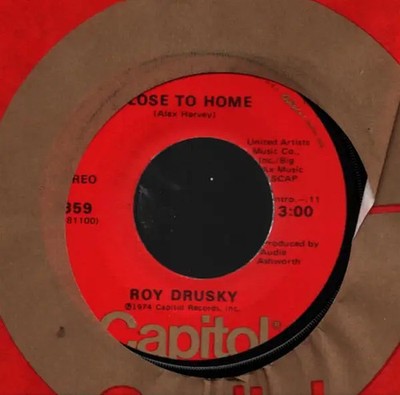 Roy Drusky Close To Home / One Day At A Time Vinyl Single 7inch NEAR MINT