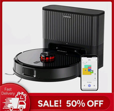 VONKO S6 Pro Saugroboter 8000Pa Absaugstation 2,5L LiDAR App WLAN Schwarz