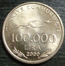 Turkey 100 000 Lira 2000