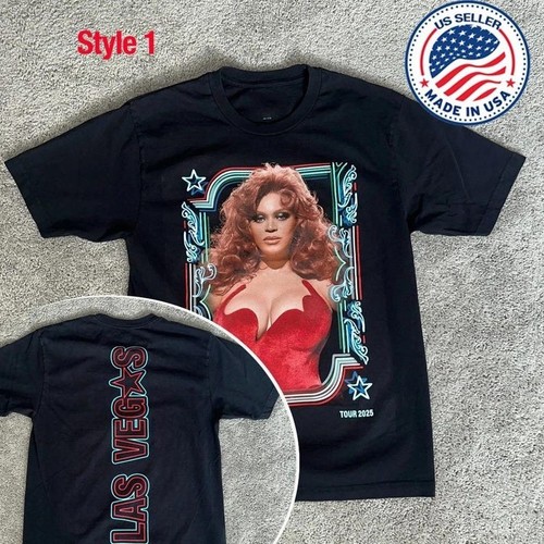 Beyonce L..a..s V..egas Merch Cowboy Carter Tour 2025 reprint T-Shirt, Fan Gif