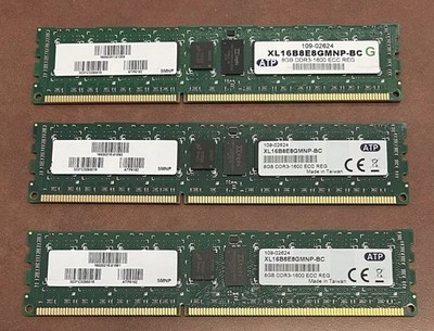 8GB PC3-12800 DDR3-1600 ECC REG Server Memory Ram ATP XL16B8E8GMNE-BC (1)