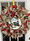 Christmas in the Air Train Theme Handmade Custom Wreath