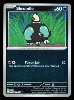 Shroodle Common ME01: Mega Evolution 091/132 NM
