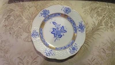 Herend Chinese Bouquet Blue Flowers small plate
