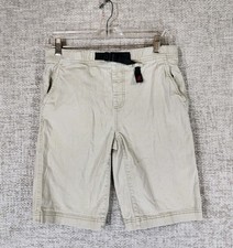 Gramicci Quick Draw Climbing Shorts Youth 14 Beige Belted Organic Cotton 28x10