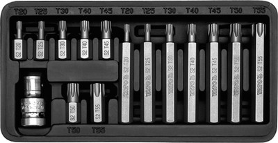 YATO SCHRAUBENDREHERBITS TORX, KPL. 15 PC.