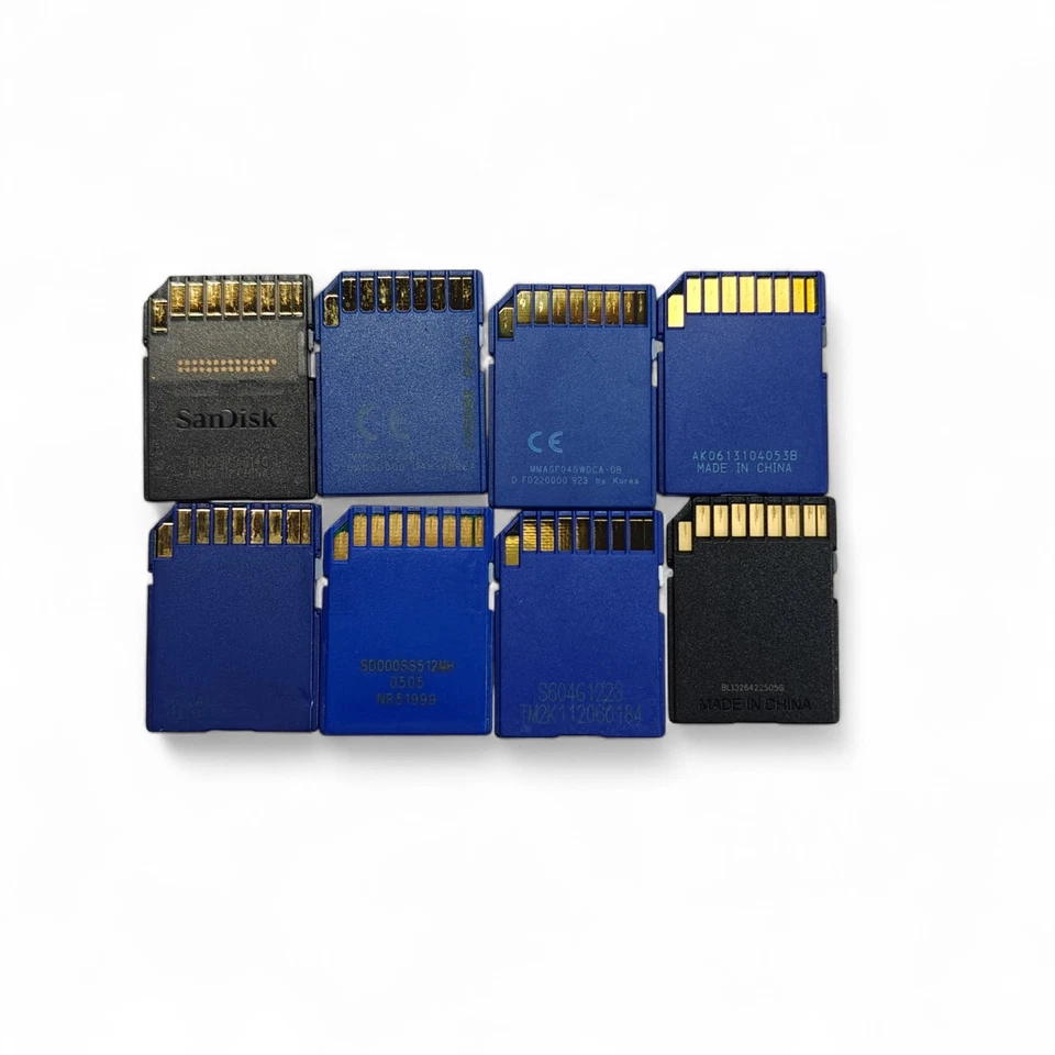 8x SD Memory Card Storage Job Lot - SanDisk Fujifilm Lexar Up To 16GB - Working - Image 2 of 2