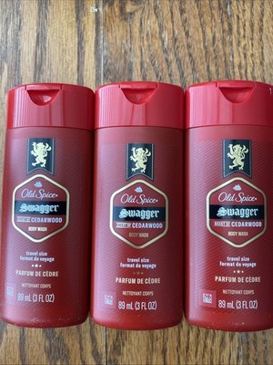 Lot Of 3 - Old Spice Swagger Body Wash - 3oz Travel Size - (3 Pack)