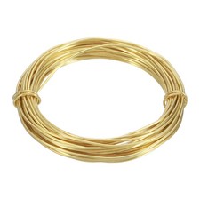15 Gauge Brass Round Wire, 30 ft Craft Tarnish Resistant Beading Wires