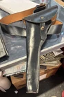Left Handed  Flap Holster Design Large Revolvers Black Leather. ( T 9 )
