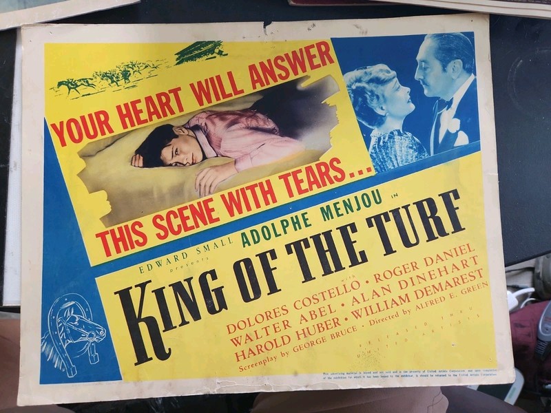 King Of The  Turf,movie Lobby Card,poster
