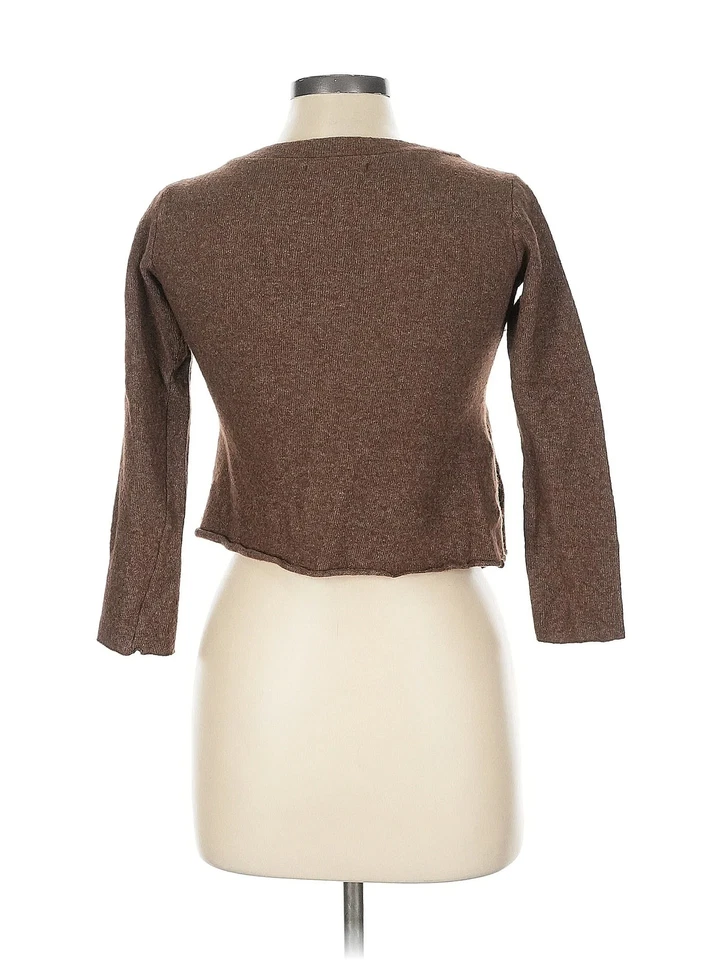 Cárdigan marrón terciopelo para mujer L Foto 2 de 4