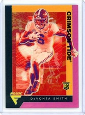 * DEVONTA SMITH * 2021 FLUX PRIZM PINK REFRACTOR HOLO RC # 237