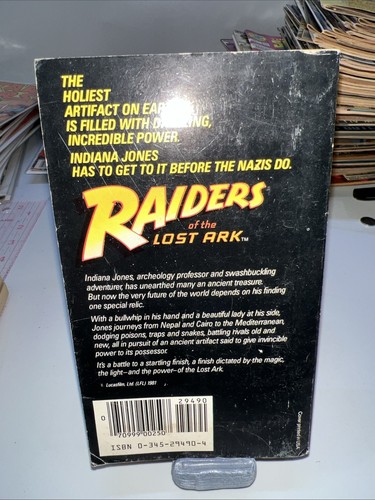 Vtg 1981 Ballantine Books Paperback Novel Raiders of the Lost Ark First Print - Imagen 2 de 4
