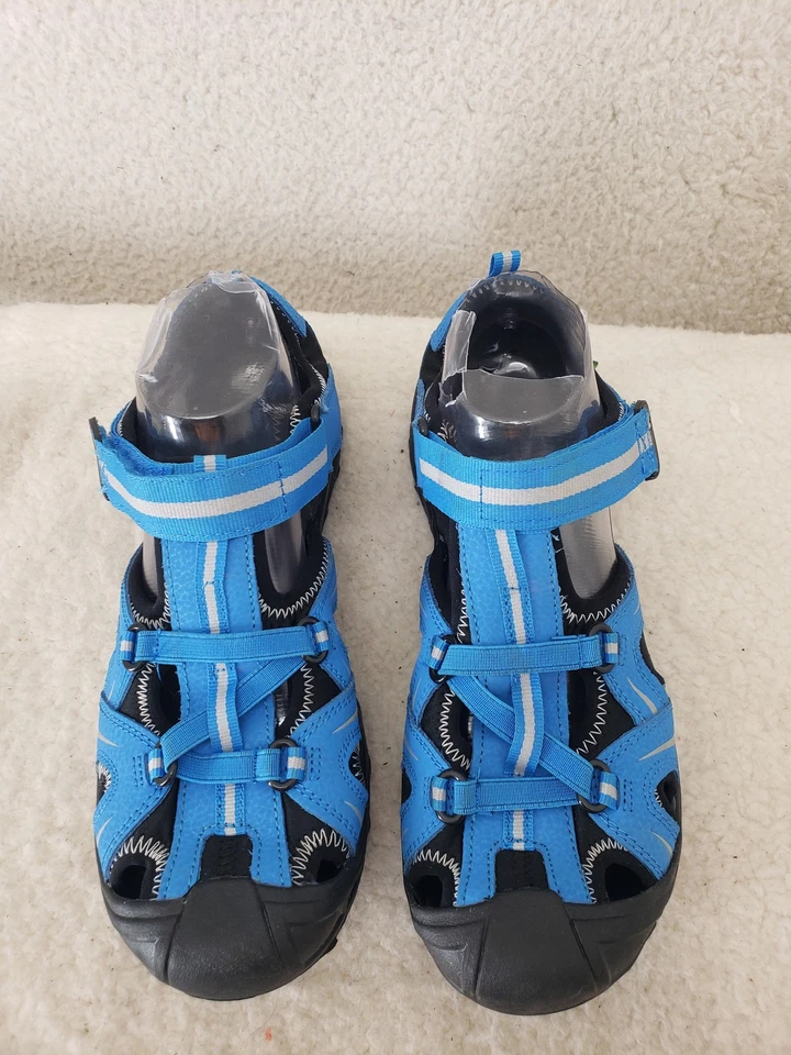 Merrell Hydro Boys Youth Sandals 7W Blue Strappy Outdoor Hiking Comfort Shoes - Image 3 of 4