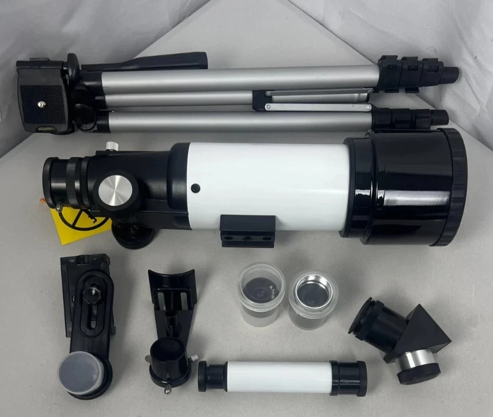 Portable Telescope 70mm Aperture 400mm Refractor AZ Mount White – Used - Image 2 of 4