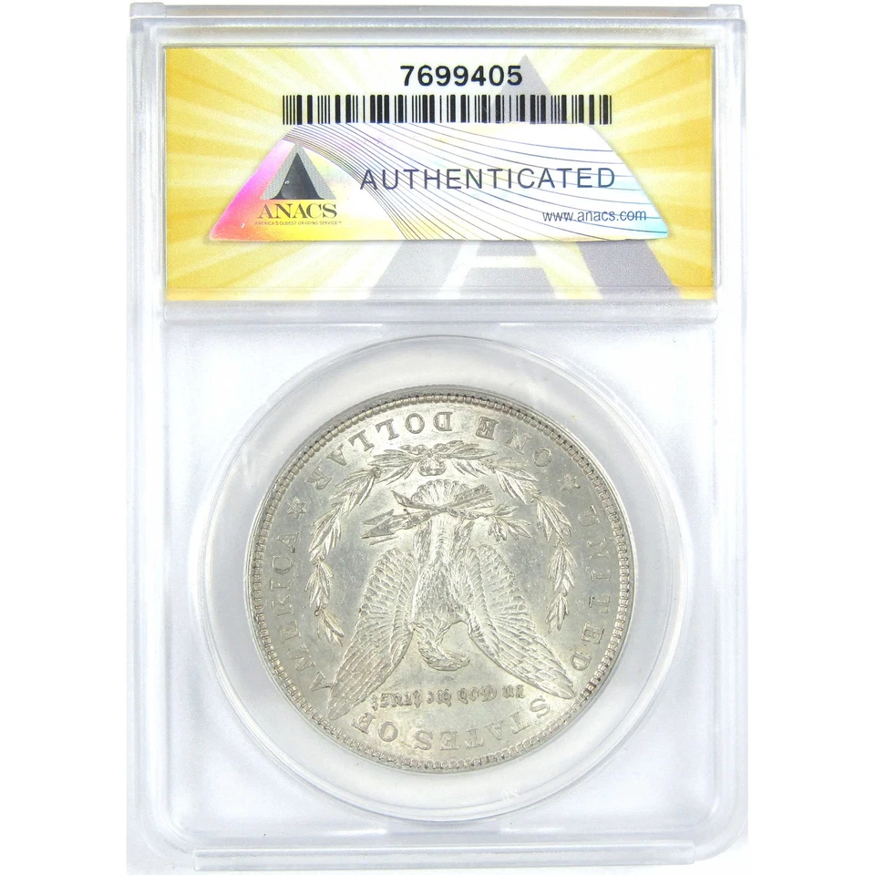 1878 7TF Rev 79 Morgan Dollar AU 58 ANACS Silver $1 Coin SKU:I16372 - Image 2 of 4