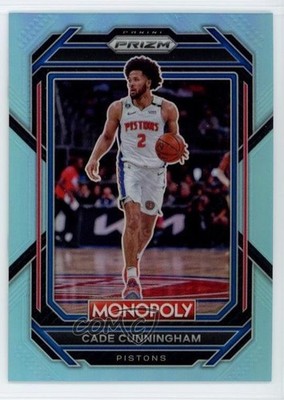 2023-24 Panini Prizm Monopoly Light Blue Prizm /199 Cade Cunningham #25 6q5